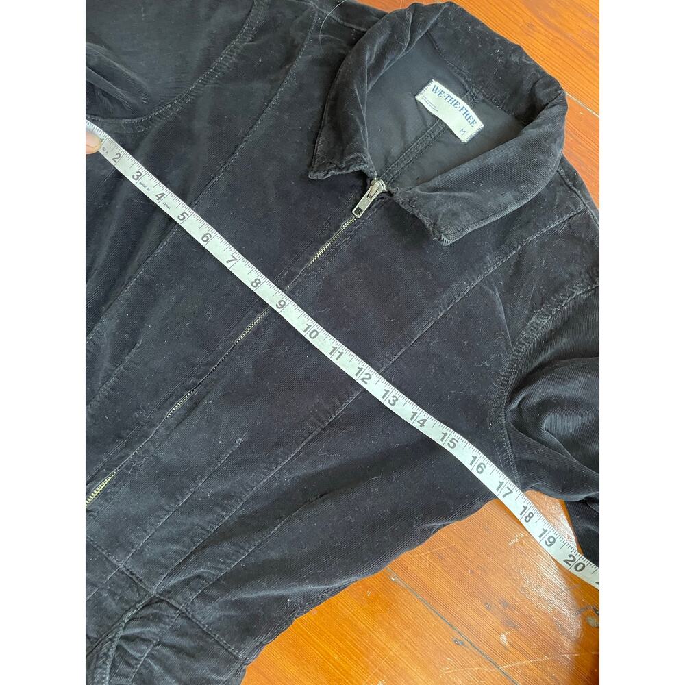 Free People We The Free Jayde Corduroy Flare Jumpsuit Black Medium - Picture 9 of 13